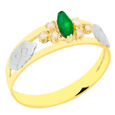 Anel de formatura em ouro 18k - Júlia